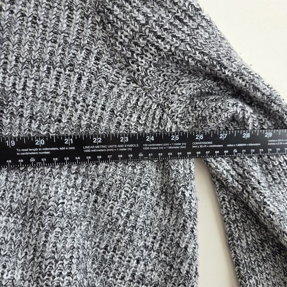 Torrid Sweater Open Knit Pullover‎ Sweater Grey Black 5 Rib Cozy Texture Grunge - Picture 4 of 7